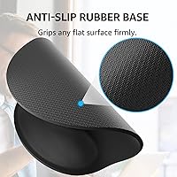 Vista 4 de KTRIO Reposamuñecas ergonómico para teclado y alfombrilla para mouse con reposamuñecas, soporte de muñeca de espuma viscoelástica para escribir