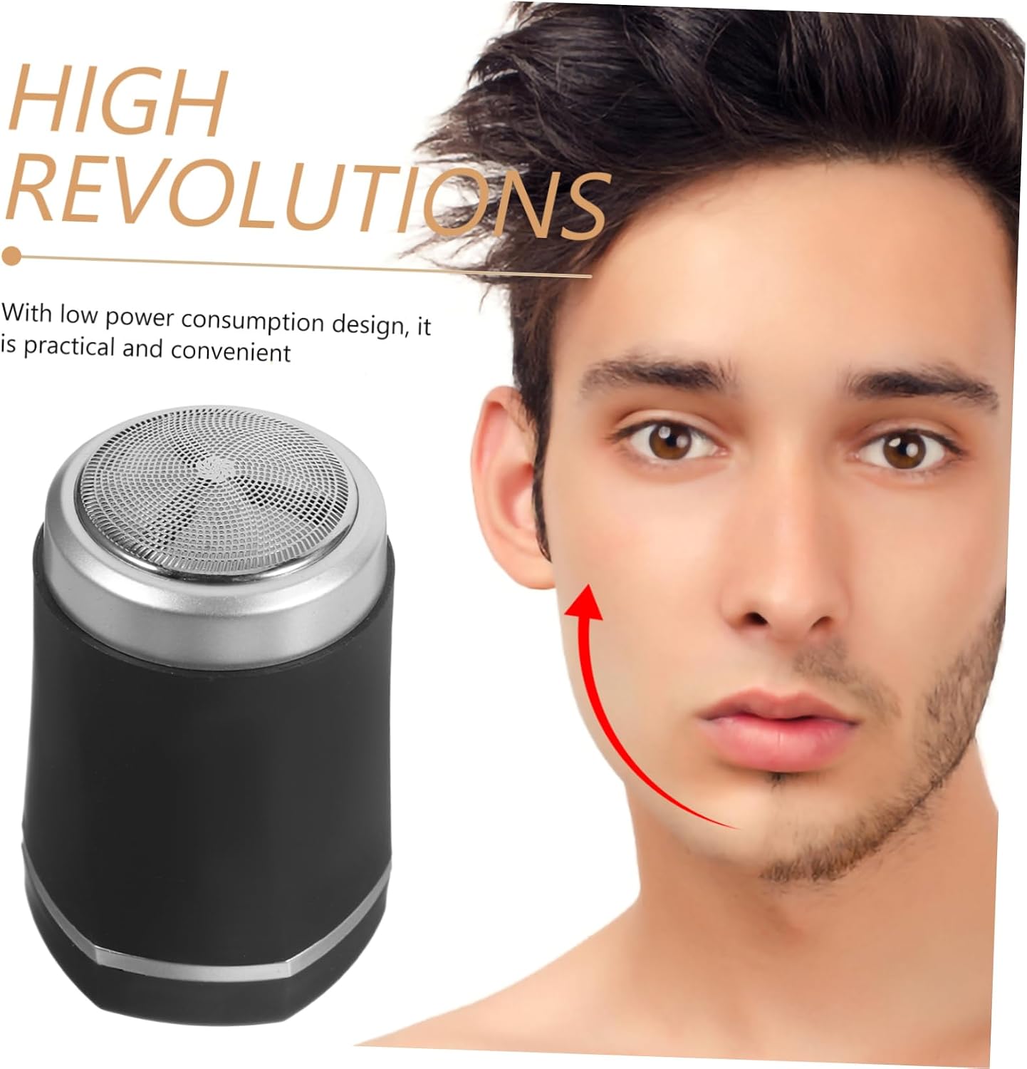 USB Rechargeable Mini Shaver for Men Portable Wear Resistant Electric Compact Design for Travel Home Camping Efficient Daily Use Shaving Tool