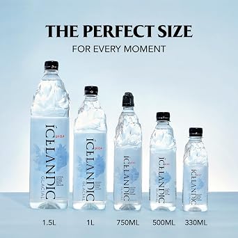 Icelandic Glacial Water, 500mL (Pack of 6) | Natural Spring Alkaline Water