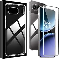 Lemxiee OnePlus Nord 4 Telefontok Szett + Üvegfólia - Puha TPU Védőtok és Edzett Üveg Kijelzővédő OnePlus Nord 4-hez 1