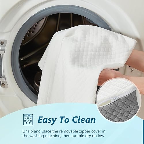 Miniatura 7 de Juego de 6 almohadas ortopédicas de cuña para dormir, juego de almohadas poscirugía para aliviar el dolor de espalda y piernas, almohadas ajustables