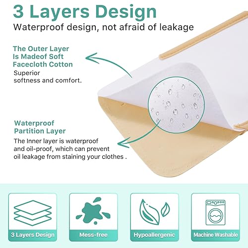 Miniatura 7 de Paquete de aceite de ricino jamaicano para rodilla, aceite de ricino orgánico reutilizable, botella de vidrio prensado en frío, correa elástica