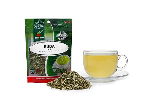 Miniatura 2 de Hanan Peruvian Secrets Té de hierbas con tallos de hojas RUE (Ruda)  Graveolens de Ruta 100% naturales de Perú, utilizados tradicionalmente para la