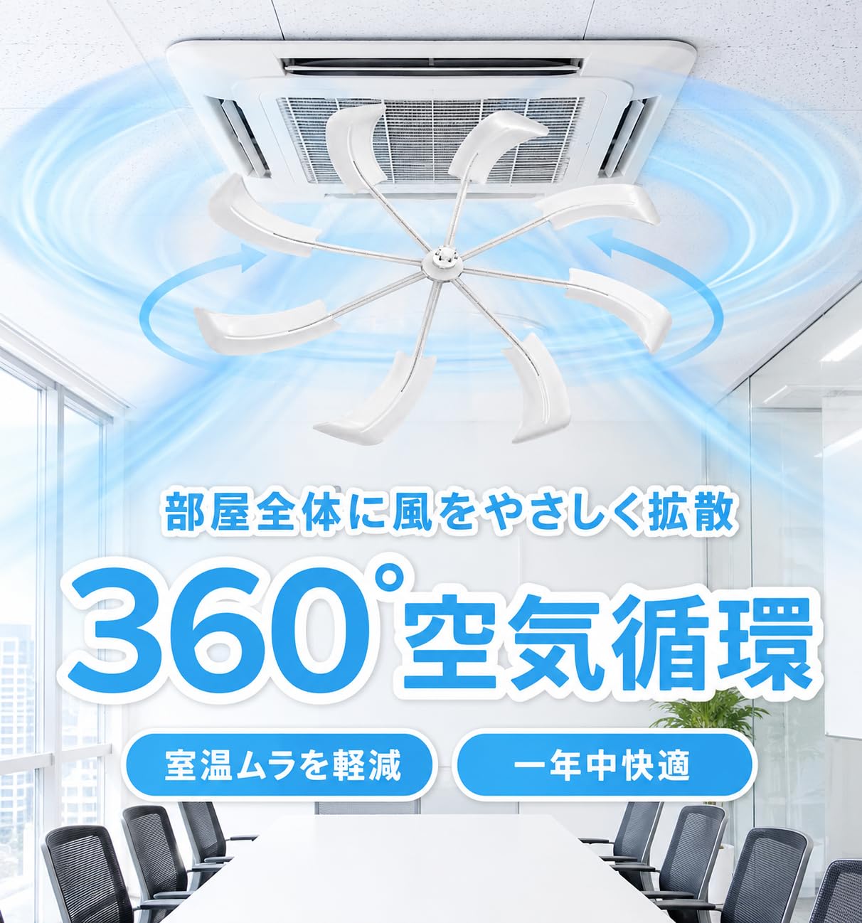 Amazon.co.jp: エアコン 風除け エアコン 天井取付ファン 風分散