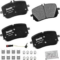 Vista 405 de Pastillas de Freno Delanteras Cerámicas Bendix Priority1 CFC430A para Modelos Selectos INFINITI G35, I30, Nissan 350Z, Altima, Juke, Maxima, Sentra