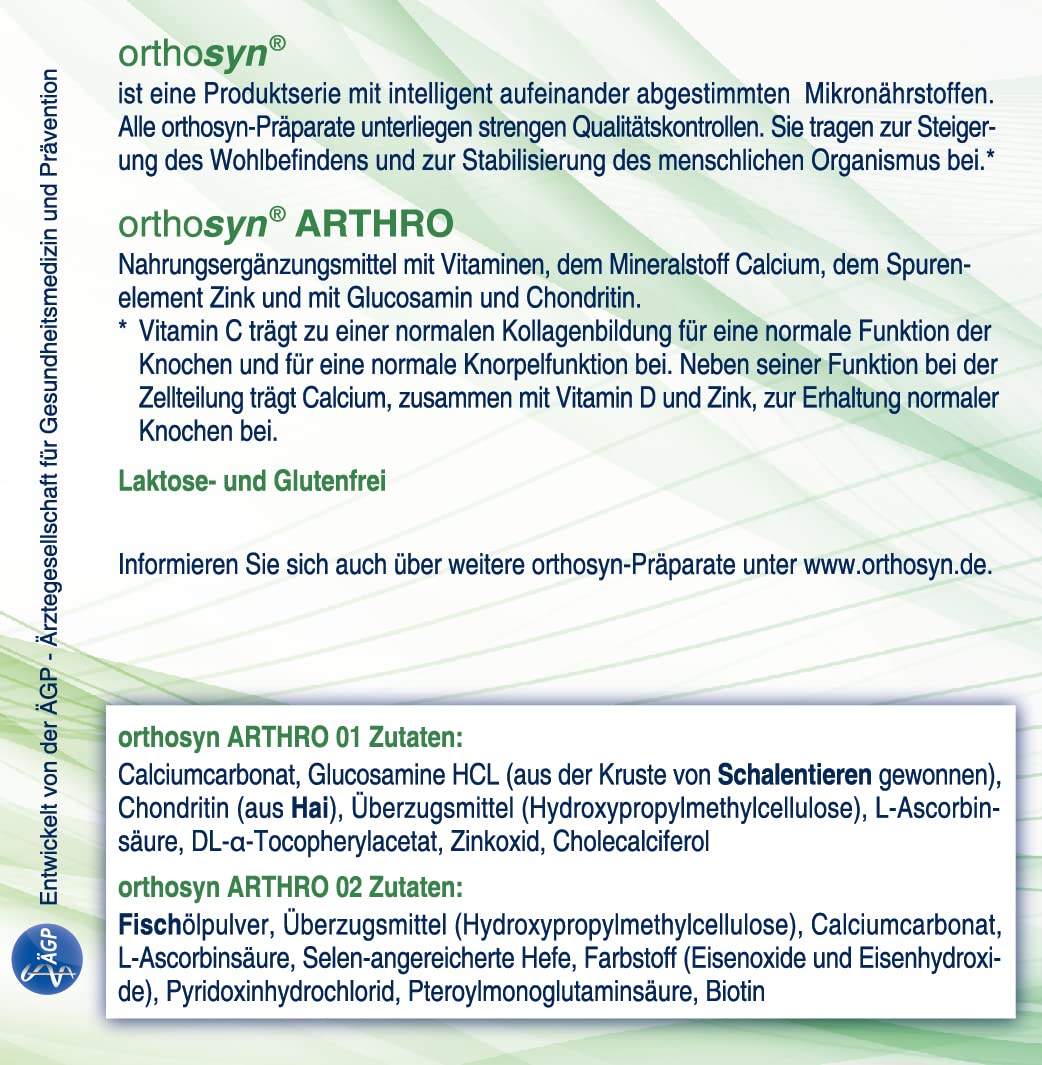 ARTHRO, 2 Komponenten, 120/120 Kapseln, 60 Tage