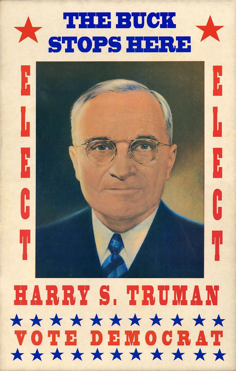 Amazon.com: ConversationPrints HARRY TRUMAN THE BUCK STOPS HERE GLOSSY ...