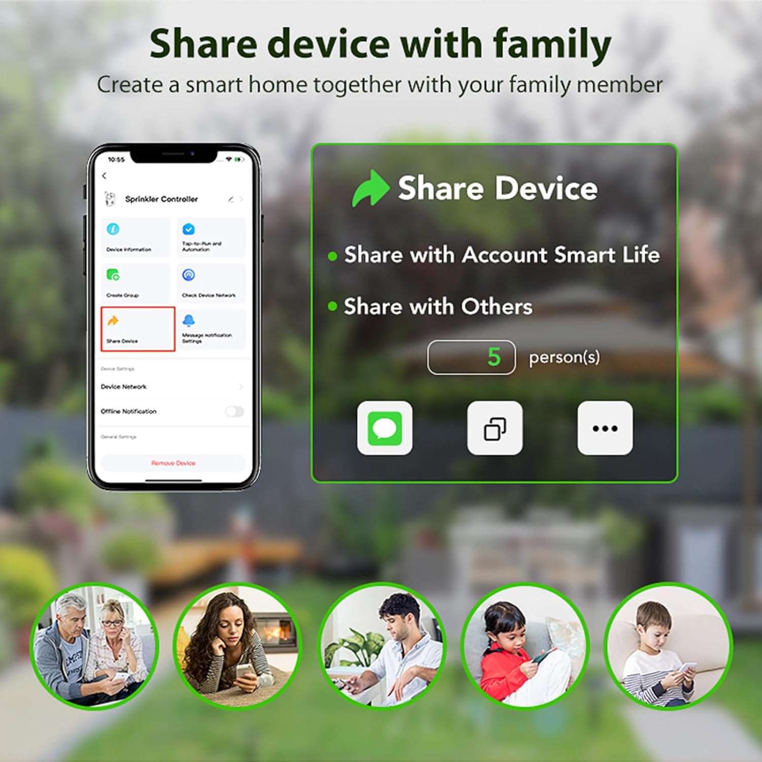 Fafeicy Smart Drip Irrigation Kit, Automatic Watering System with APP Control for Indoor Outdoor Plants, Connect up to 10 Pots, Blockage and Water Shortage Alerts