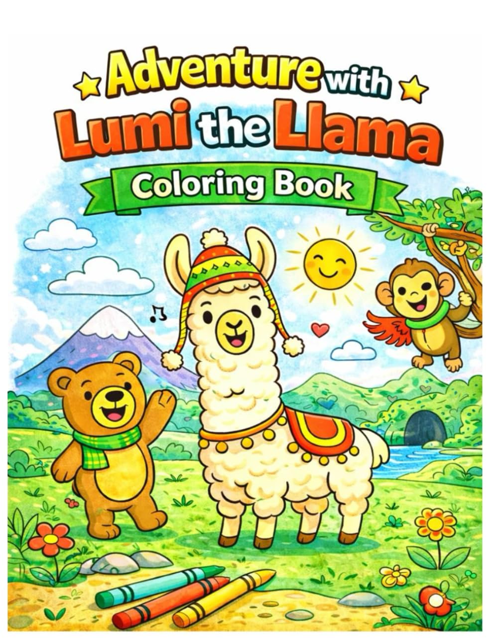 Lumi the Llama Coloring Book