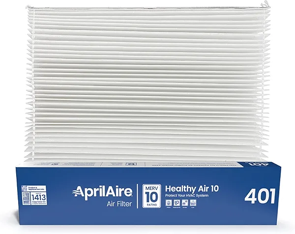 AprilAire 401 Replacement Furnace Filter for AprilAire 2400, Space-Gard 2400 Whole-House Air Purifiers - MERV 10, 16x25x6 Air Filter (Pack of 1)