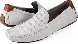 Tommy Hilfiger Men's Alvie Loafers - Classic Slip-On with Memory Foam Insole & Perforated Detailing