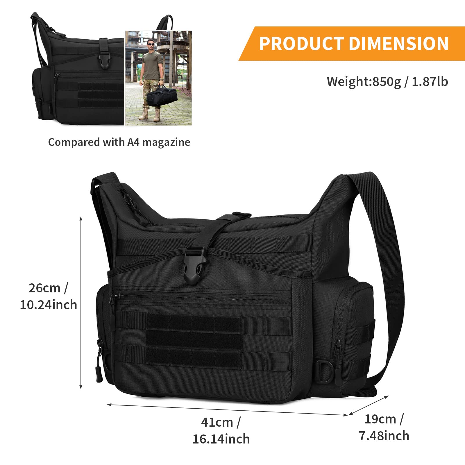 Borsa A Tracolla WURTON Con Testa Di Bulldog Americano – Unisex, Per Viaggi E Tempo Libero