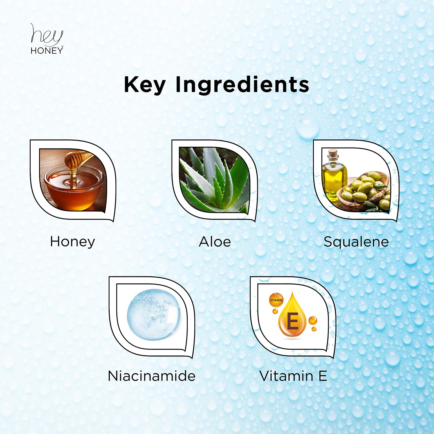 Hey Honey Skincare Make A Splash | Intense Hydrating Niacinamide Aqua Face Serum | Intense Hydration with Anti-aging Benefits | 1.5 Oz