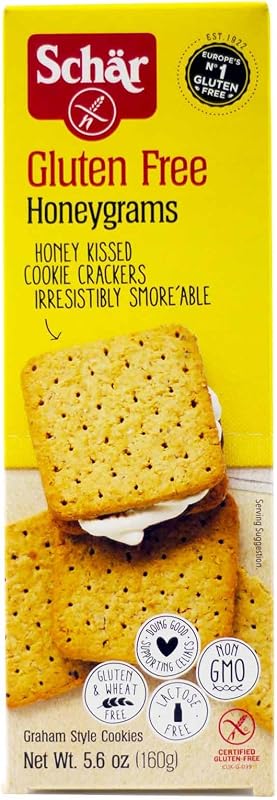 Schar - Honeygrams - Certified Gluten Free - No GMO's, Lactose, Wheat or Preservatives - (5.6 oz) 12 Pack