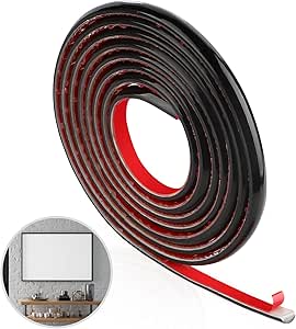 Modanatura Flessibile Autoadesiva Per Piastrelle | Gomma Bianca | 3 Metri | Per Bordi Curvi - Foto 8