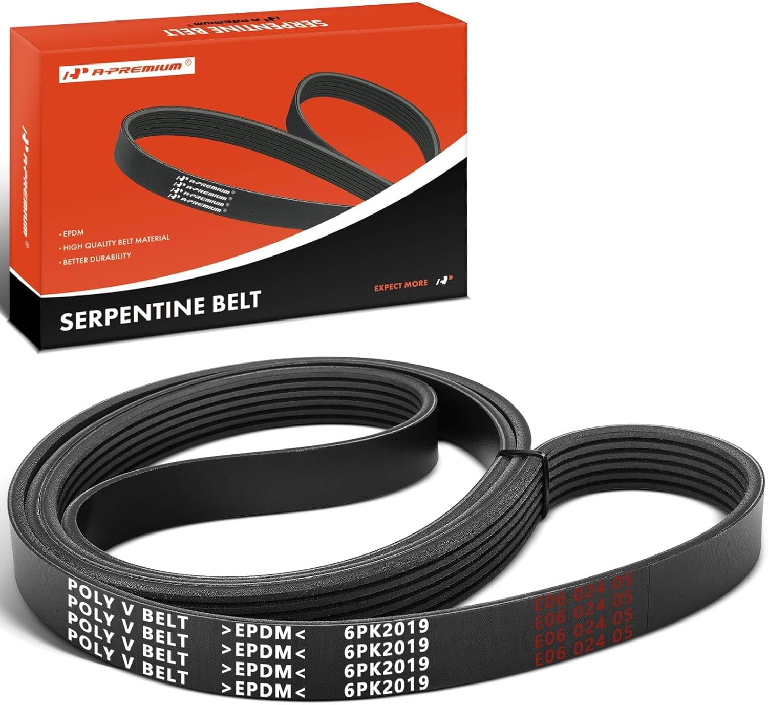 A-Premium 79.5 In Engine Serpentine Belt Fit For Ford, Ram, Jeep, Dodge, Chrysler, Volkswagen, Saab, Saturn, Mack & Cadillac - F-150 2002-2003, 1500, 2500, 3500, Cherokee, Grand Caravan & More