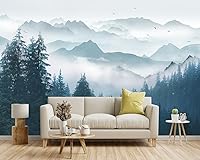 Vista 55 de Gold Modern Feather Fabric Wallpaper Living Room Bedroom Bathroom Large Wall Mural- 137"x96"（ not Peel and Stick）