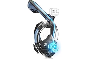 Elecctric Free Breathing Full Face Snorkel Mask