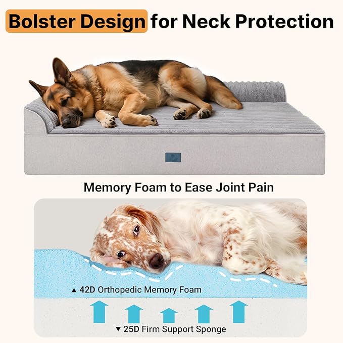 Cama Ortopédica para Perros Grande 52x36 Pulgadas con Espuma miniatura 3