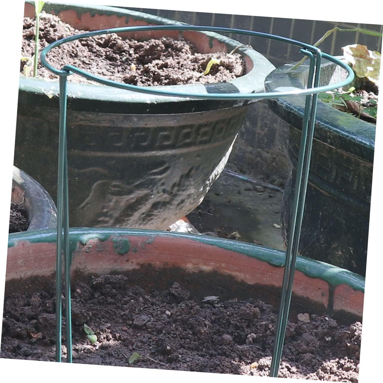 Plant Rack 8pcs Metal Plant Stakes Support Ring for Climbing Plant Support Sturdy and Odorless Suitable for Bushy Plants Gardening