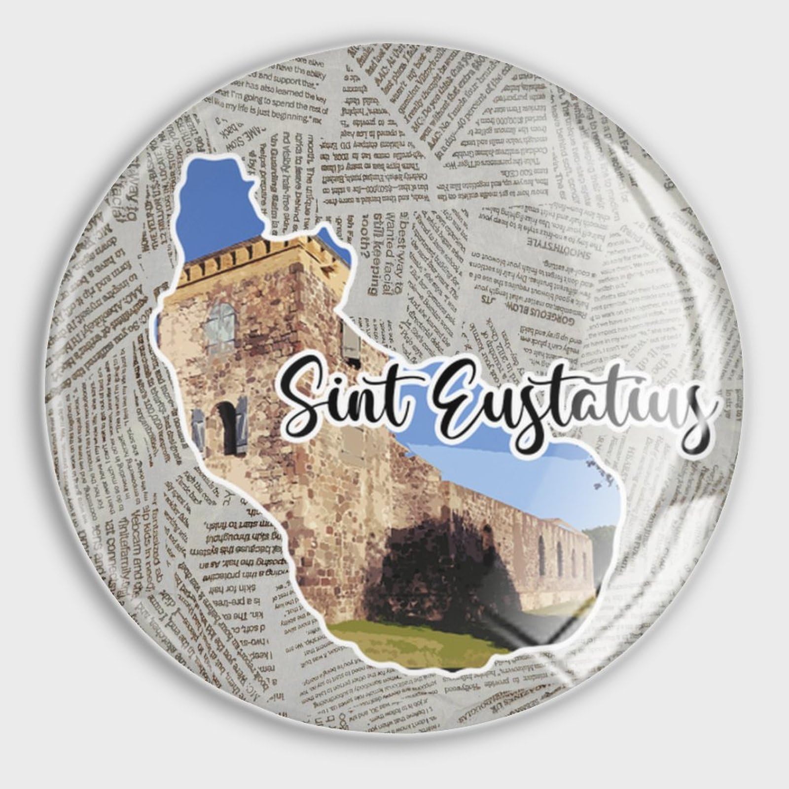 Aimants puissants en verre Sint Eustatius pour tableau magnétique et frigo