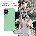 YATWIN Silicone Case for iPhone 17, Soft-Touch, Shockproof, DustProof, Antiskid Phone Cover for Apple iPhone 17 - Light Cyan gallery image