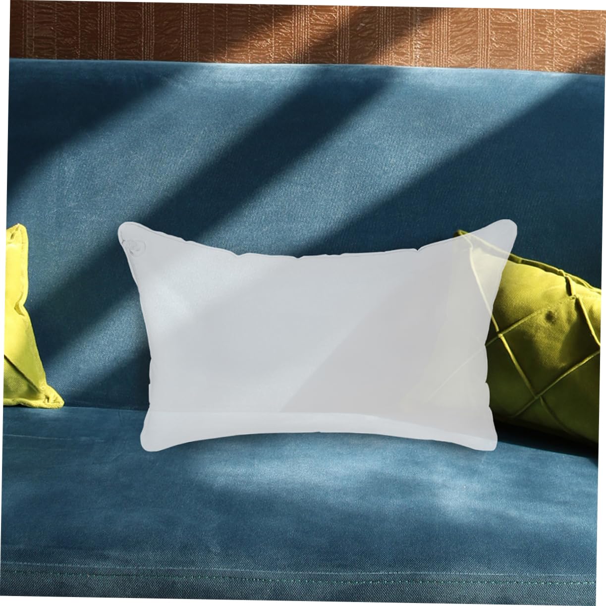 Amosfun 8pièces Oreillers De Voyage Gonflables PVC Transparent Coussin Ergonomique pour Camping Et Détente