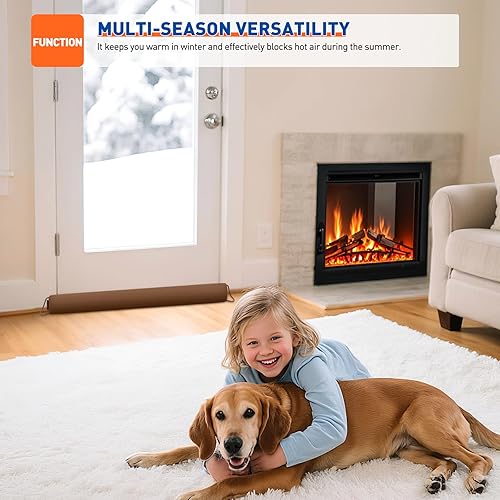 Miniatura 2 de MAGZO - Tapón de ruido para puerta bloqueador de corrientes de aire, reductor de ruido, tapón de aire resistente para la parte inferior de la