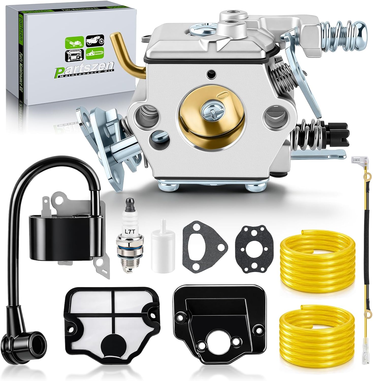 530071987 Carburetor for Husqvarna 136 137 141 142 36 41 Chainsaw for 30039143 545199901 545063901 with Ignition Coil Air Filter Fuel Line Spark Plug Parts