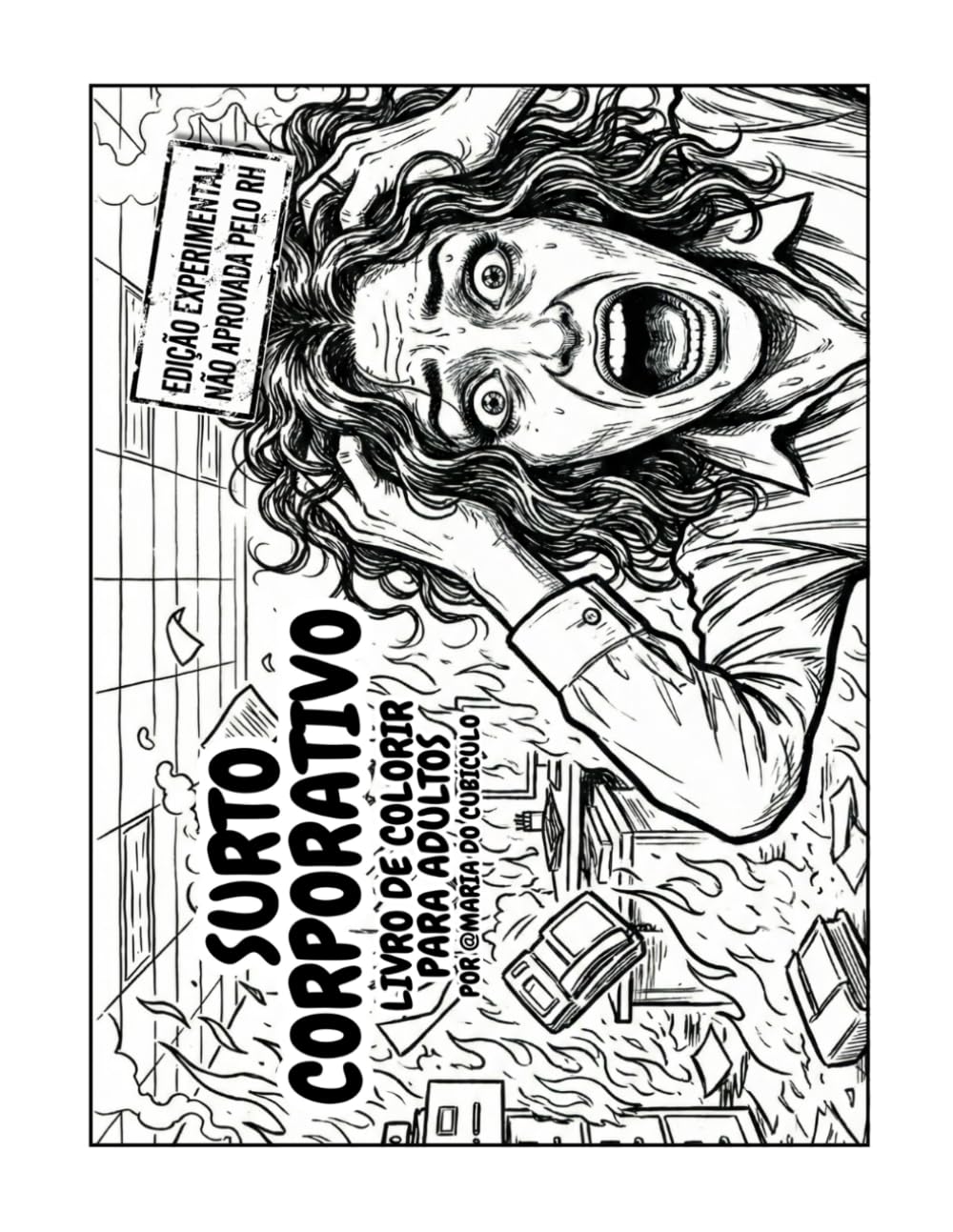 Surto Corporativo - Livro de Colorir para Adultos