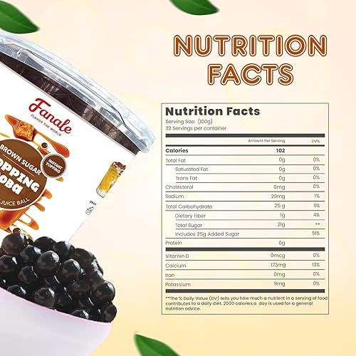 Vista 44 de Fanale Perlas de fresa Popping Boba, veganas, sin OMG, sin gluten, sin grasa, perfectas para té de burbujas, batidos, helados, postres y bebidas.