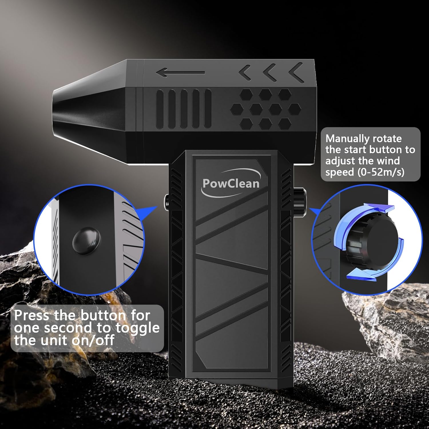 Compressed Air Duster, Electric Air Duster, Super Powerful 130000RPM Mini Air Blower Gun,Dust Blower for Computer Keyboard, Car Cleaning, Home, and Outdoor Use - Image 6