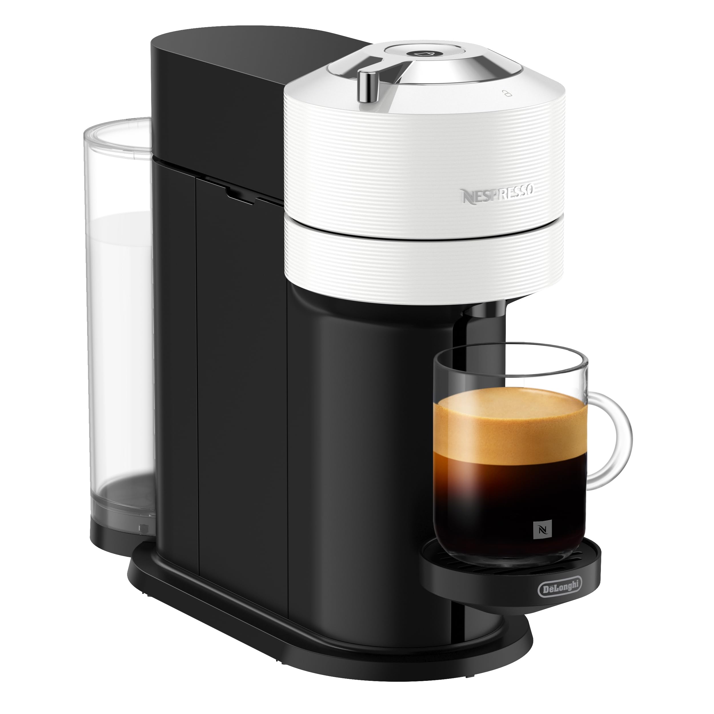 De'Longhi Cafetera Nespresso Vertuo Next, Cafetera Express de Cápsulas de Café Superautomática, Máquina de Café con Wifi y Bluetooth, ENV120.W, Blanco