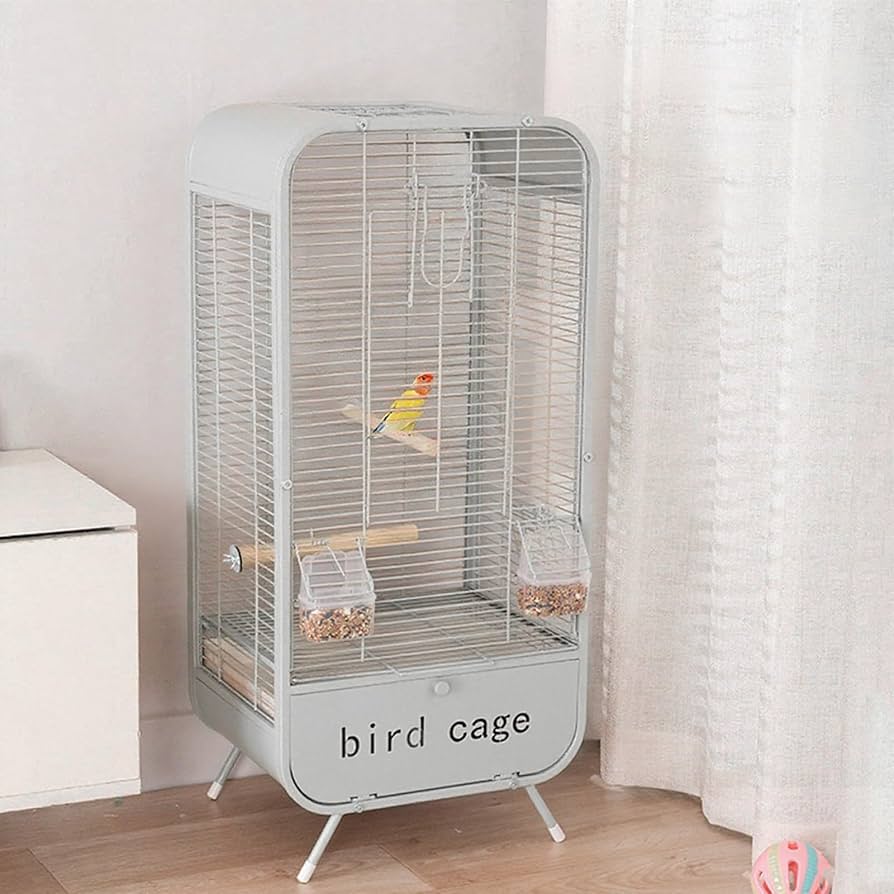 Amazon.co.jp: 鳥かご 鳥ケージ 中型 鳥小屋 35×28×77cm 可愛い 天窓