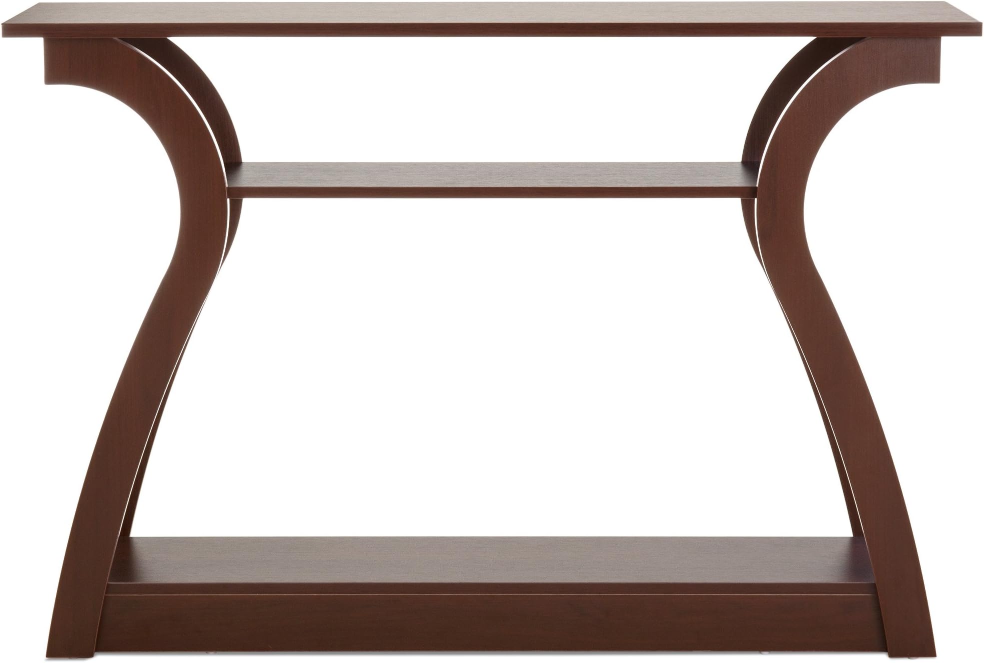 Best Choice Products 47in 3-Shelf Modern Decorative Console Accent Table Furniture for Entryway, Living Room, Brown