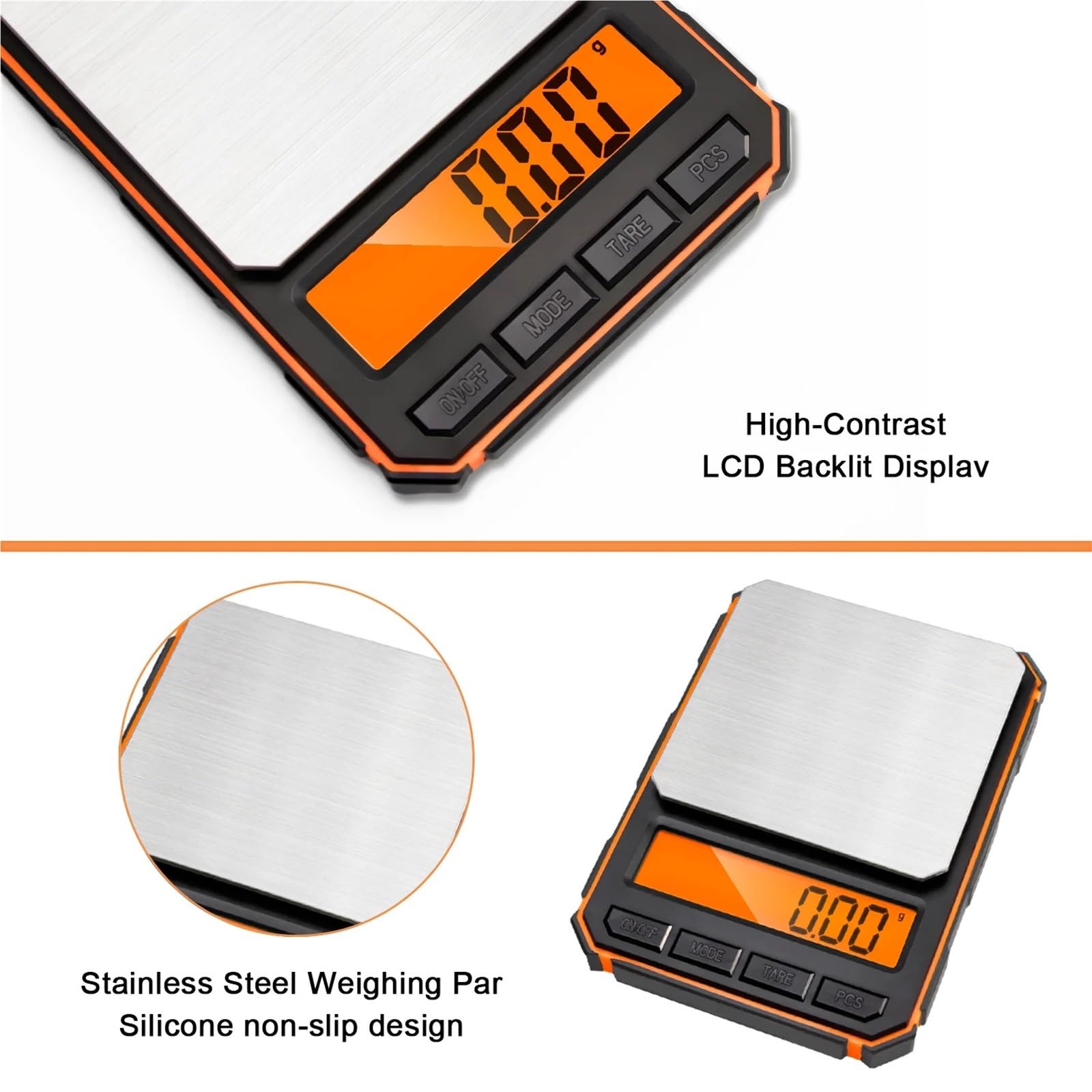 Balanza digital, Báscula de cocina eléctrica con pantalla digital de 500 g/0,01 g for pesar alimentos en la cocina.