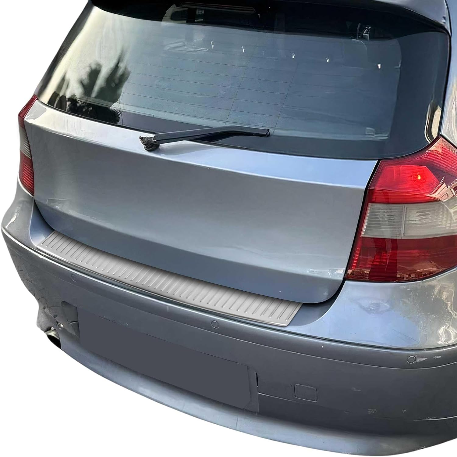 OMAC Rear Bumper Sill Cover Protector for BMW 1 Series E87 2004-2011 Steel Brushed