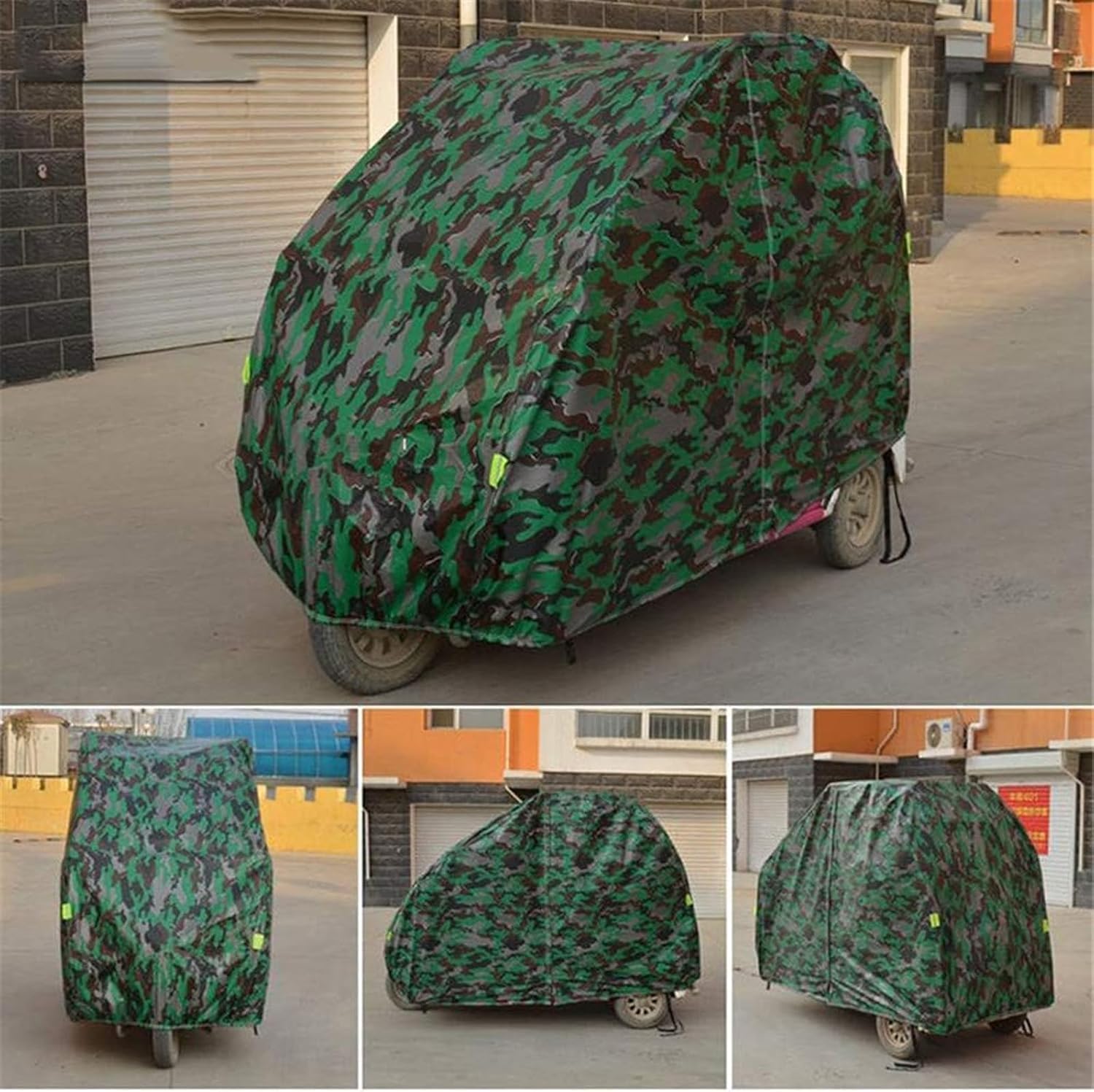 Funda para scooter de movilidad, resistente al agua, protección Oxford para triciclo eléctrico y scooters de cuatro ruedas, totalmente cerrada, resistente al polvo y a los rayos UV