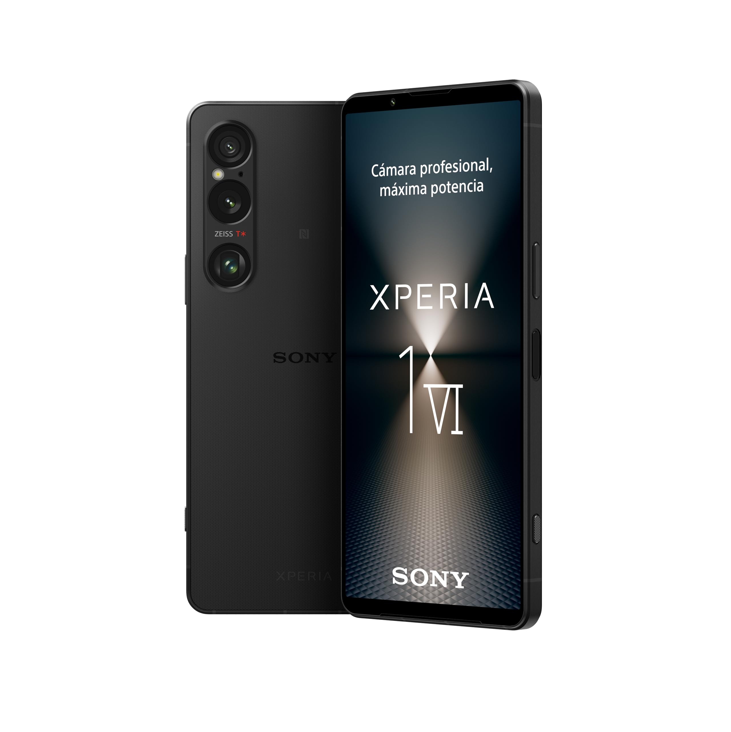 Sony Xperia 1 Vi 6.5" 19.5:​9 FHD+ HDR OLED, 120Hz Refresh Rate, Lente Triple, 3.5 mm Audio Jack, Android 14, SIM Libre, 12GB RAM, 256GB Almacenamiento, Protección IP65/​68, Dual SIM Hybrid, Negro
