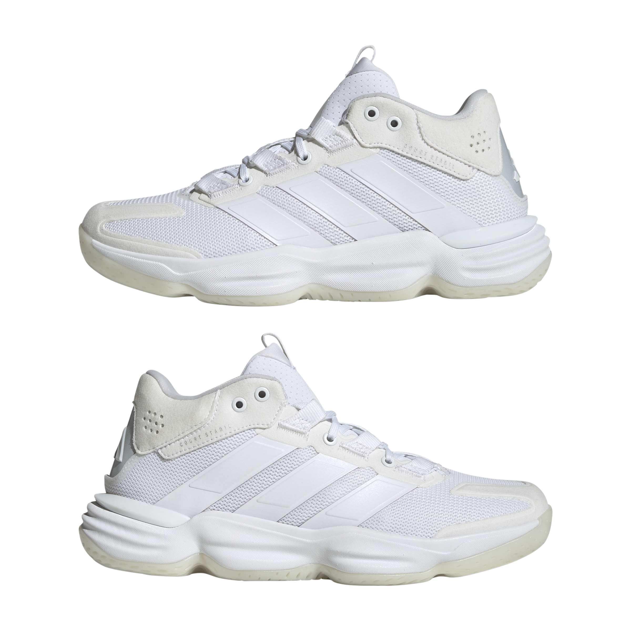 adidas Mujer Courtstabil Indoor Shoes, FTWR White/FTWR White/FTWR White, 49 1/3 EU