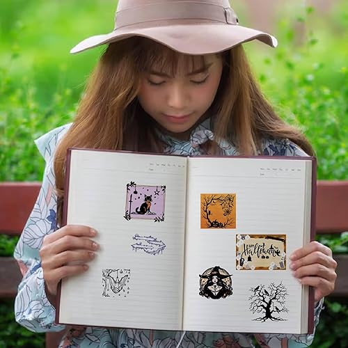 Miniatura 67 de CRASPIRE Buddha Lotus Sellos de goma transparente reutilizables Zen Meditate Mandala Texto Silicona Sellos transparentes Sello para hacer diarios