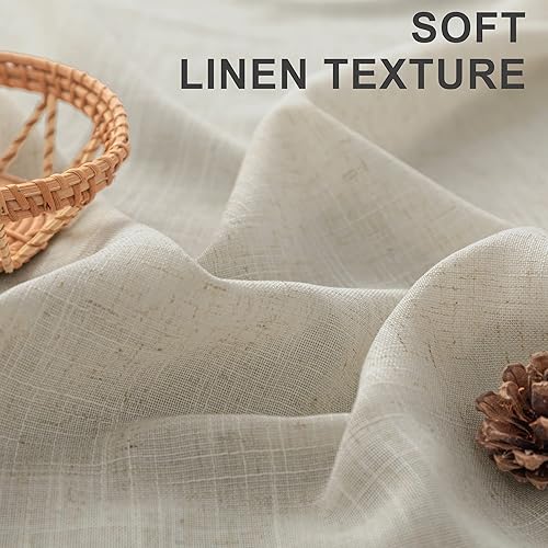 Miniatura 3 de Primitive - Cortinas de cocina para ventanas pequeñas de 30 pulgadas de largo, 2 paneles de 2 niveles, bolsillo con pestañas traseras, tela de