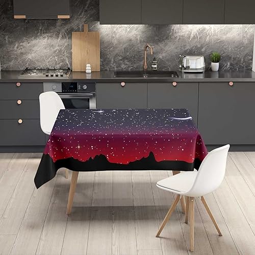 Vista 49 de Outer Space Mantel Redondo para Mesa De 4 Sillas Bue Orangerustic Mantel decorativo de mesa 30 x 30 pulgadas