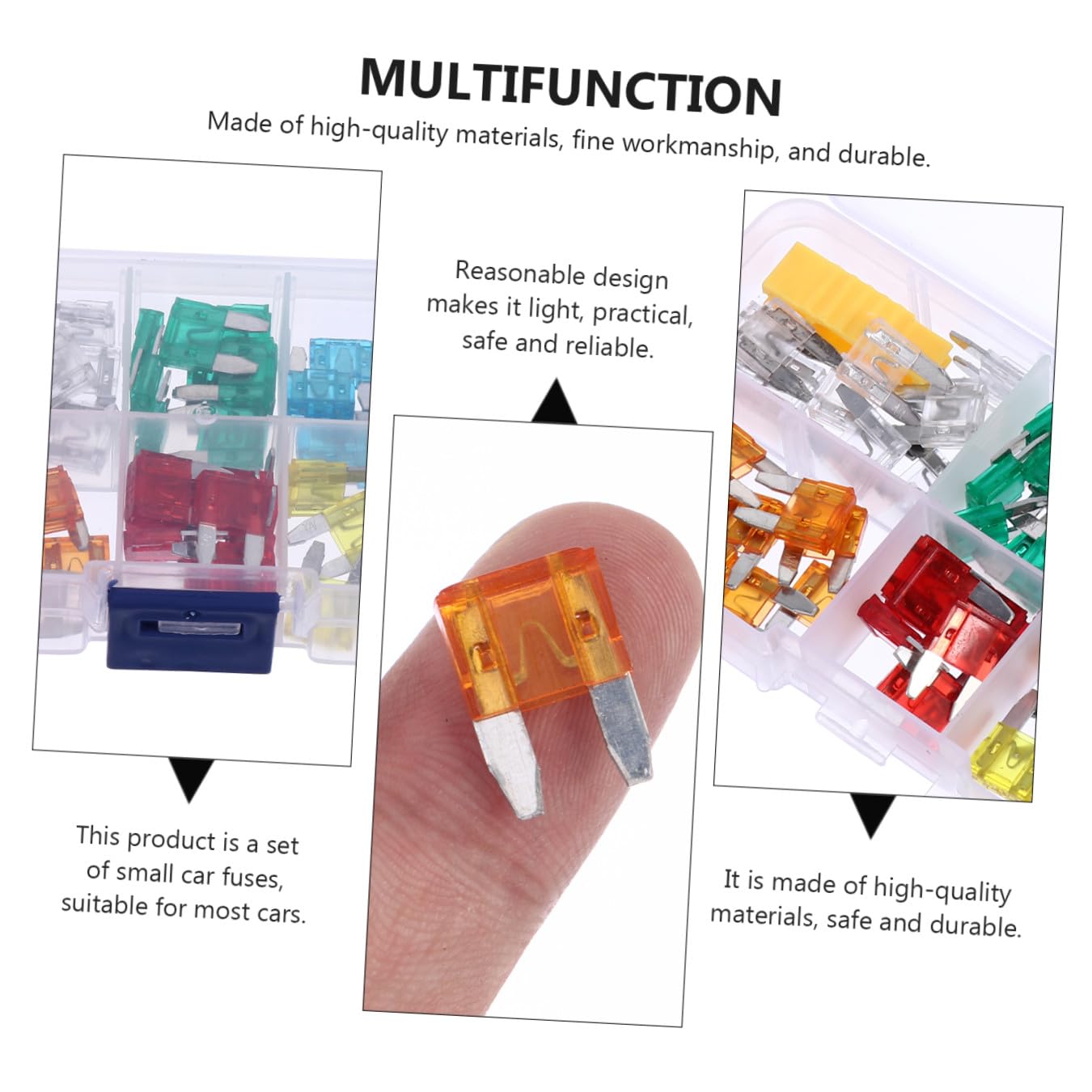120pcs Fuse Assortment Kit Standard Automotive Fuses for Cars Trucks Rvs and Boats Includes Easy to Store and Carry