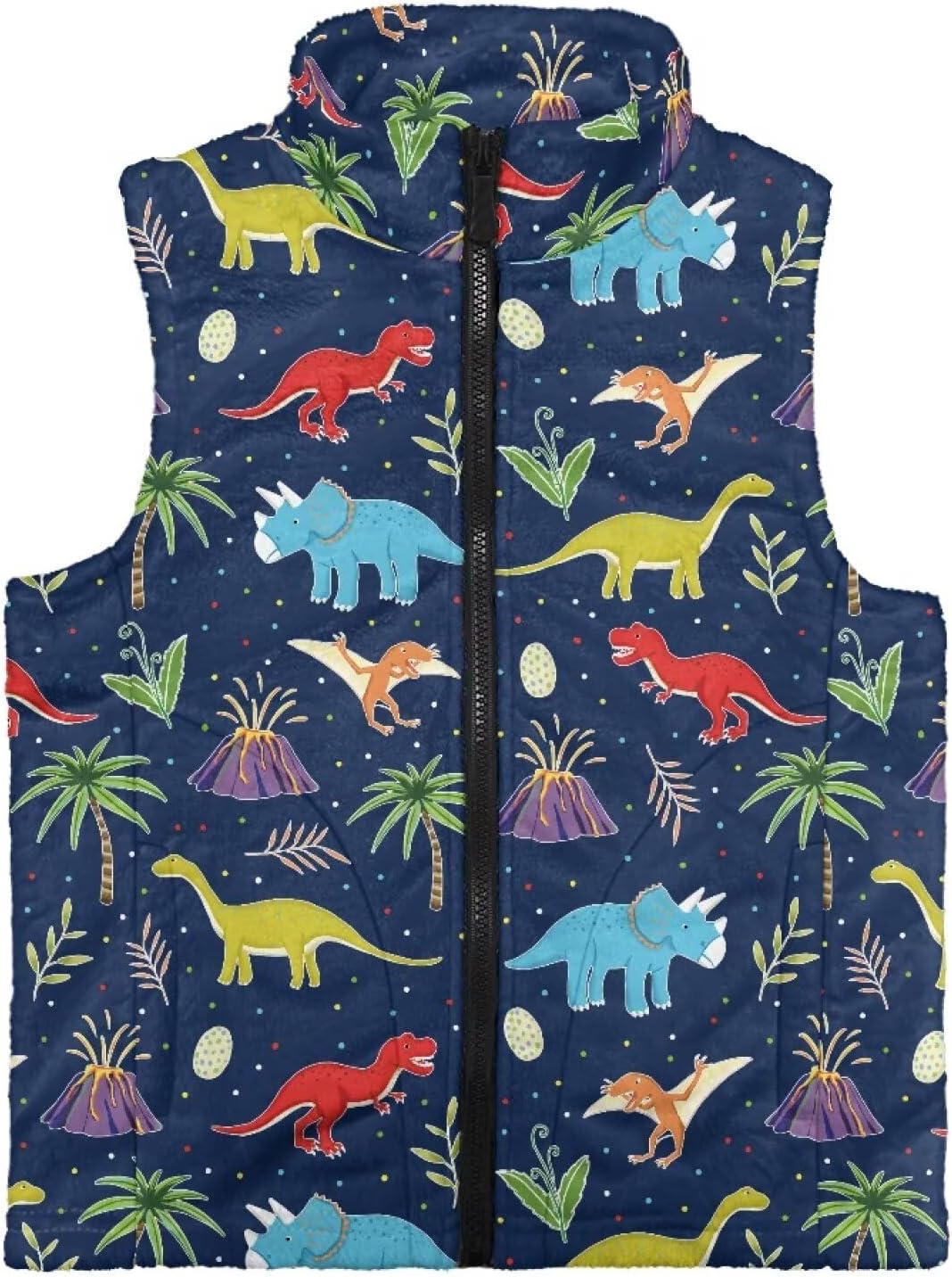 doginthehole Kids Boys Fleece Vest 2-12Y Lightweight Vests Zip Up Soft Outerwear Sleeveless Jacket Vest for Fall Winter
