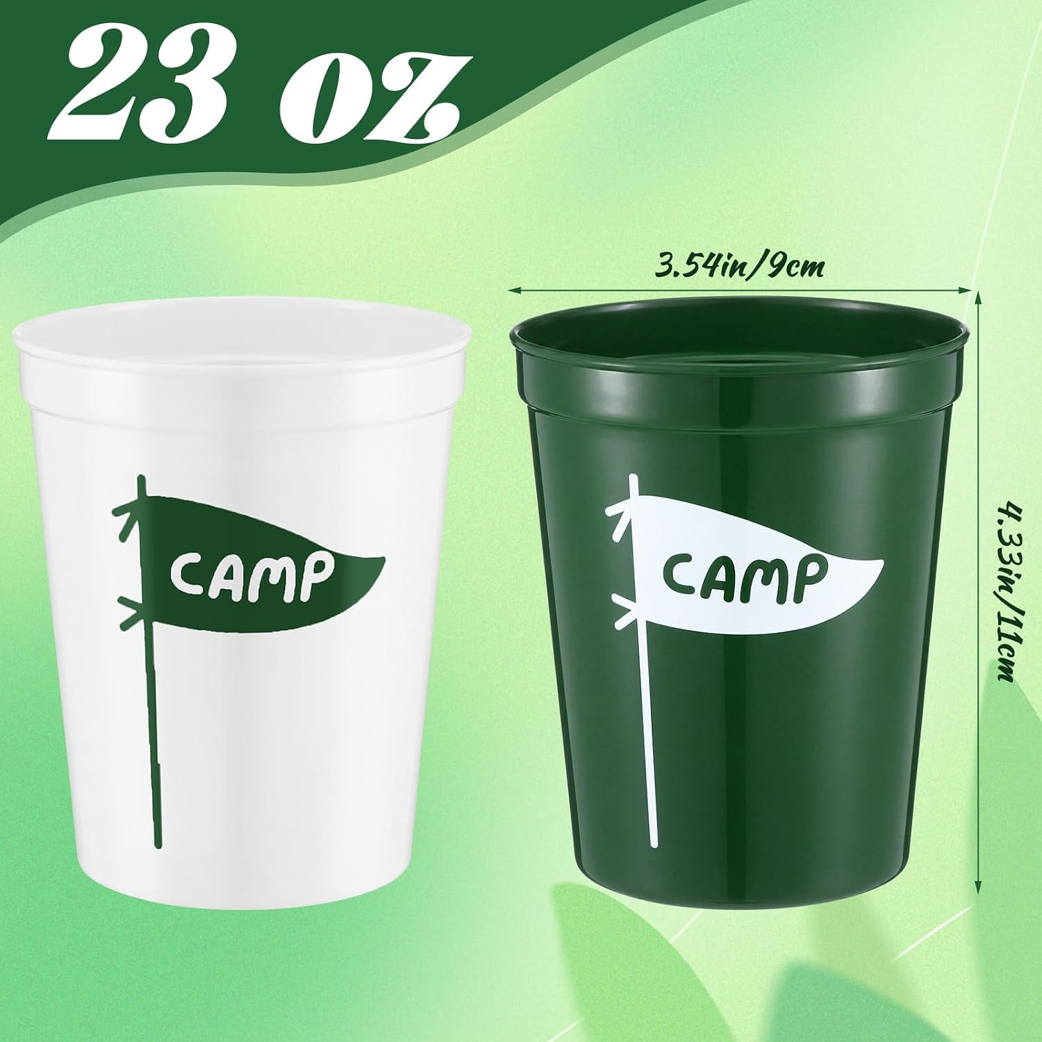 24 Pcs 16 oz Camp Bachelorette Party Cups Reusable Camp Themed Drinkware for Bride Bachelorette Party