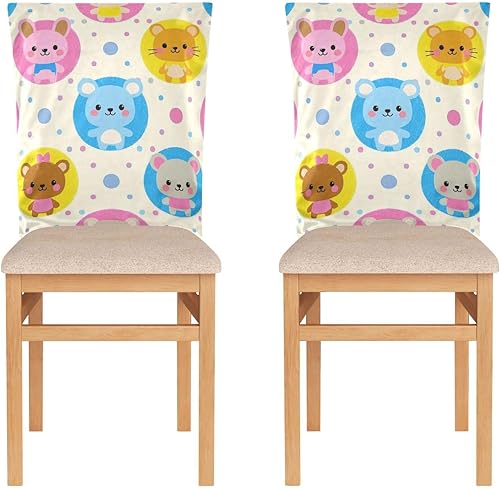 Miniatura 2 de Fundas decorativas para sillas de comedor de moda con lunares, para sillas de comedor retro, fundas para sillas de comedor suaves, forro para sillas