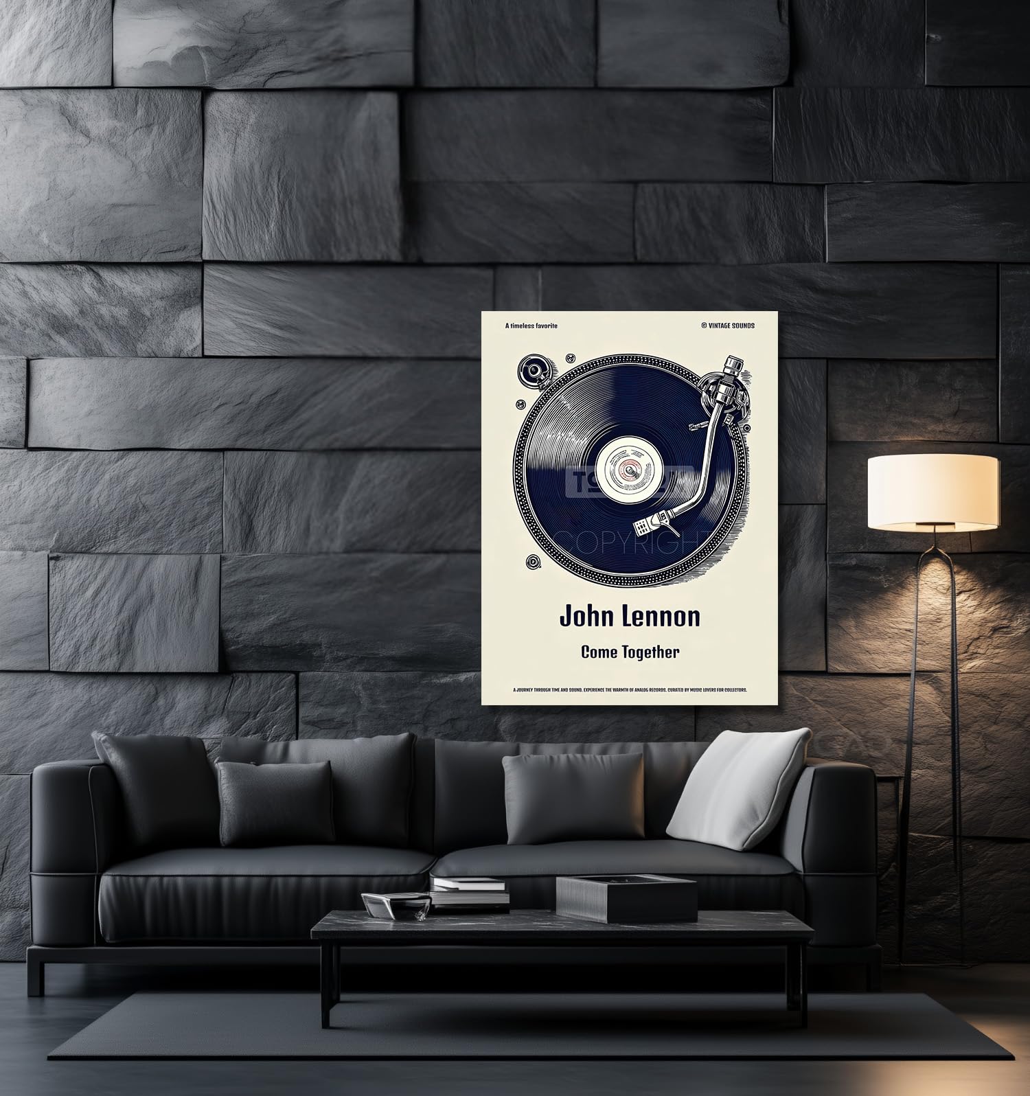 Tomaok® - Plakat artystyczny plakat do personalizacji (ramka nie wchodzi w zakres dostawy) Stwórz swój retro plakat winylowy z ulubionym piosenkarzem i piosenką, muzyka deco