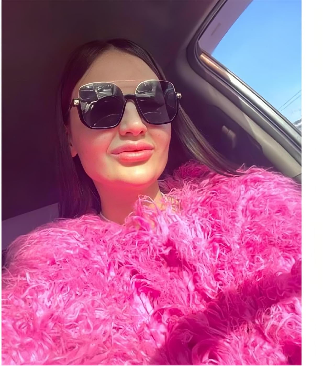 Retro Oversized Aviator Sunglasses for Women Men Square Double Bridge Pilot Sun Glasses 70s Trendy Shades - Image 8