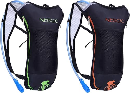 Neboic 2Pack Hydration Backpack Pack with 2L Hydration Bladder -